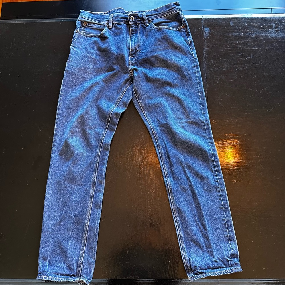 J. Crew 32x32 The Sutton Fit Darker Wash Jeans Denim Straight Fit Dad Jean
